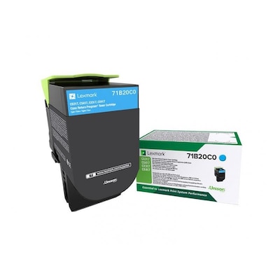 Lexmark 71B20C0 Rückgabe-Tonerkasette Cyan 2.300 Seiten von Lexmark