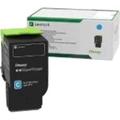Lexmark 78C00CG Toner Cyan für Laserdrucker, 1400 Seiten, Cyan von Lexmark