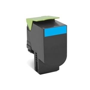 Lexmark 802C - Cyan - Original - Tonerpatrone LCCP, LRP - für Lexmark CX310dn, CX310n, CX410de, CX410dte, CX410e, CX510de, CX510dhe, CX510dthe (80C20C0) von Lexmark