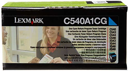 Lexmark C540A1CG C540, C543, C544, X543, X544 Tonerkartusche 1.000 Seiten Rückgabe, cyan von Lexmark