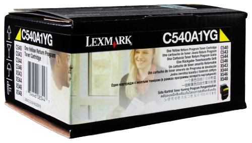 Lexmark C540A1YG C540, C543, C544, X543, X544 Tonerkartusche 1.000 Seiten Rückgabe, gelb von Lexmark