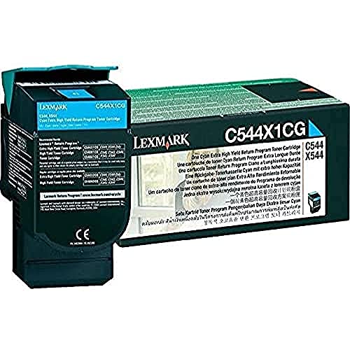 Lexmark C544X1CG C544, X544 Tonerkartusche 4.000 Seiten Rückgabe, cyan von Lexmark