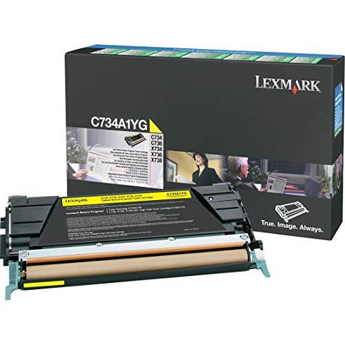 Lexmark C734A1YG C734, X734 Tonerkartusche 6.000 Seiten Rückgabe, gelb von Lexmark