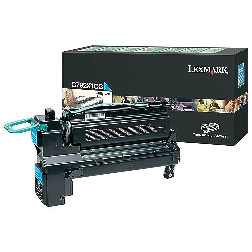 Lexmark C792X1CG C792 Tonerkartusche Standardkapazität 20.000 Seiten 1er-Pack return program, cyan von Lexmark