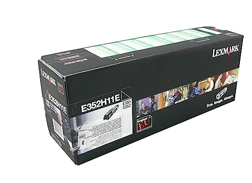 Lexmark E352H11E - RET. PROGR. Toner CARTR. Black - Rückgabe-Tonerkassette/Farbe: schwarz/Reichweite: 9000 Seiten(ausgewiesener Wert gemäß ISO/IEC 19752)/ für E350/E352 von Lexmark
