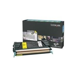 Lexmark - Hohe Ergiebigkeit - Gelb - Original - Tonerpatrone LCCP, LRP - für C524, 524dn, 524dtn, 524n, 524tn, 532dn, 532n, 534dn, 534dtn, 534n (C5240YH) von Lexmark