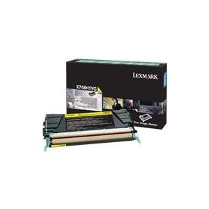 Lexmark - Hohe Ergiebigkeit - Gelb - Original - Tonerpatrone LCCP, LRP - für X748de, 748dte (X748H1YG) von Lexmark
