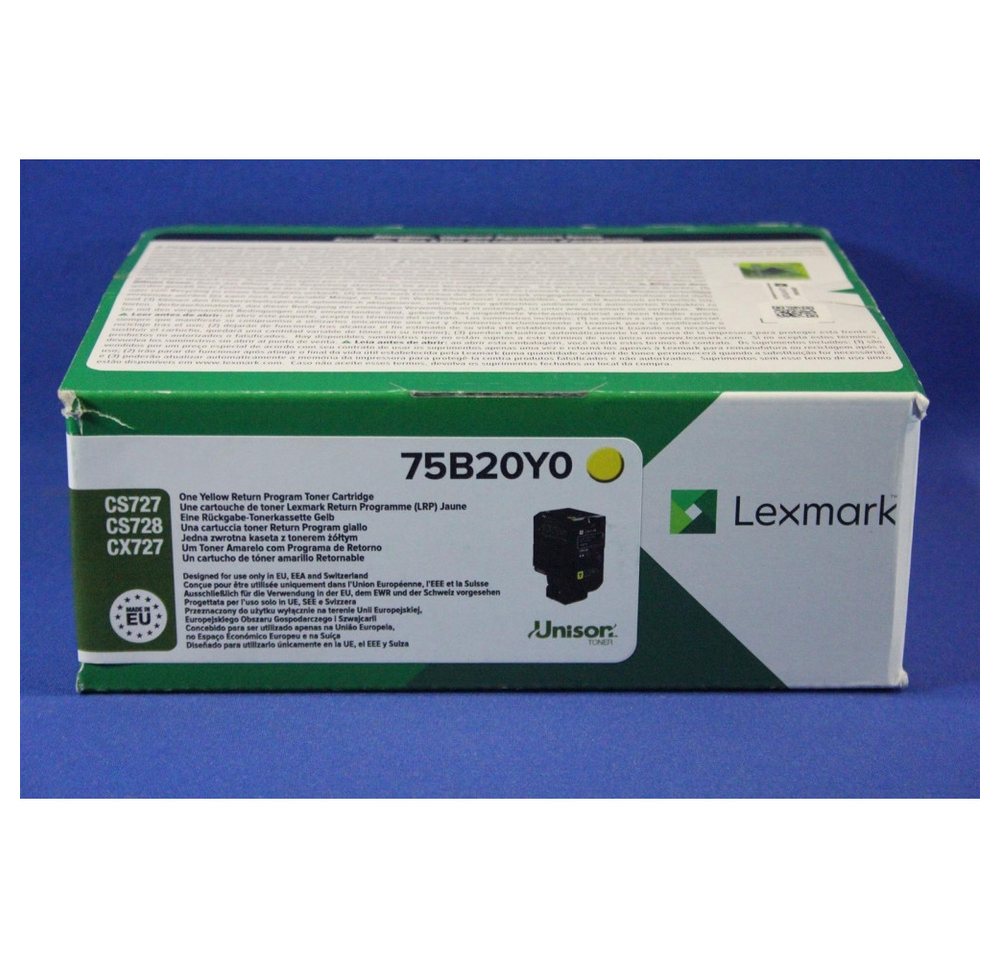 Lexmark Lexmark 75B20Y0 Rückgabe Toner - Hochleistungszubehör Laserdrucker, (Umweltfreundliche Rückgabe) von Lexmark