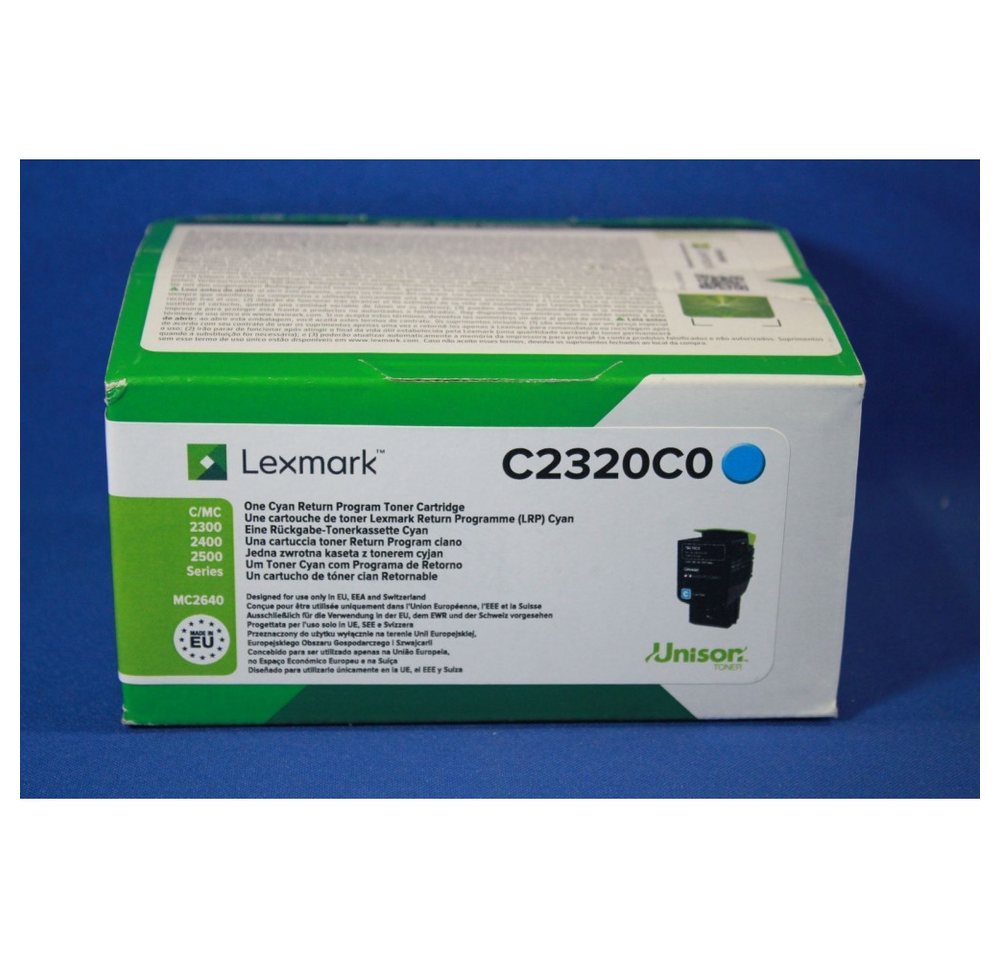 Lexmark Lexmark C2320C0 Rückgabe Toner für Drucker. Druckertrommel, (Umweltfreundliche Rückgabeoption) von Lexmark