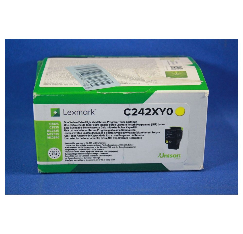 Lexmark Lexmark C242XY0 Rückgabe Toner - Hochleistungs-Toner. Druckertrommel, (Hohe Seitenleistung von 3.500 S) von Lexmark