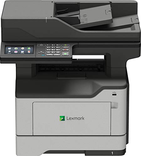 Lexmark MB2546ADWE 4-in-1 Monolaser-Multifunktionsgerät (Drucker, Kopierer, Scanner, Fax, WLAN, LAN, bis zu 44 S./Min., autom. beidseitiger Druck, 10,9 cm-Touchscreen) schwarz/grau von Lexmark
