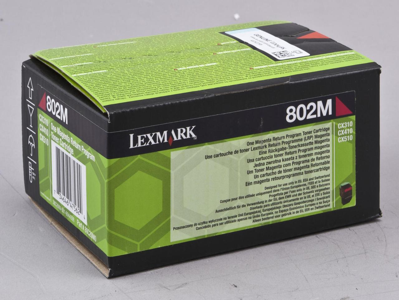 Lexmark Original 802M Toner magenta 1.000 Seiten (80C20M0) für CX310n/dn, CX4... von Lexmark