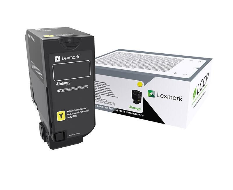 Lexmark Original Toner Standard Variante - CX735 gelb 16200 Seiten (81C0X40) von Lexmark