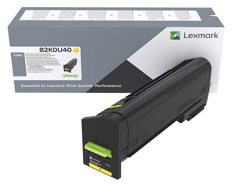 Lexmark Original Toner Standard Variante - CX860 gelb 55.000 Seiten (82K0U40) von Lexmark