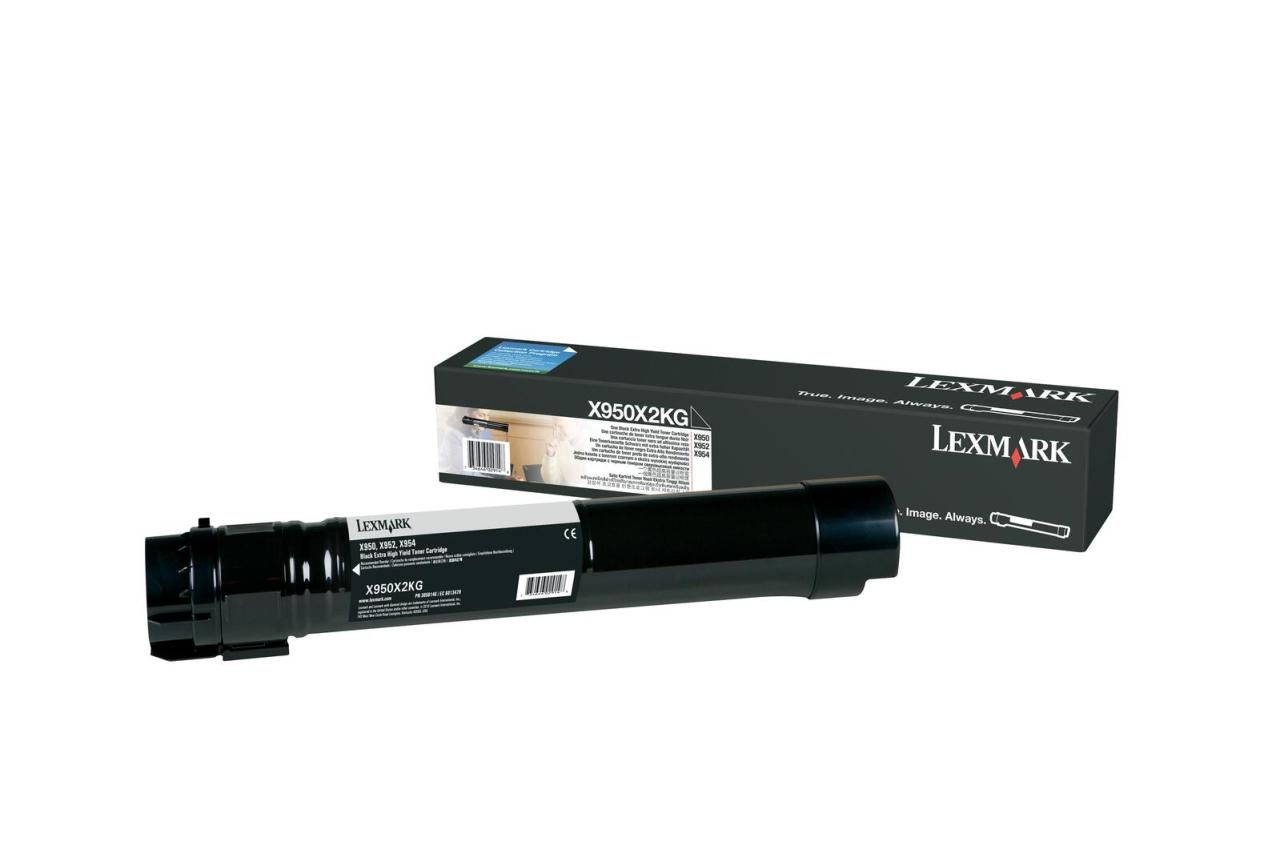 Lexmark Original Toner Standard Variante - X950 schwarz 32.000 Seiten (X950X2KG) von Lexmark