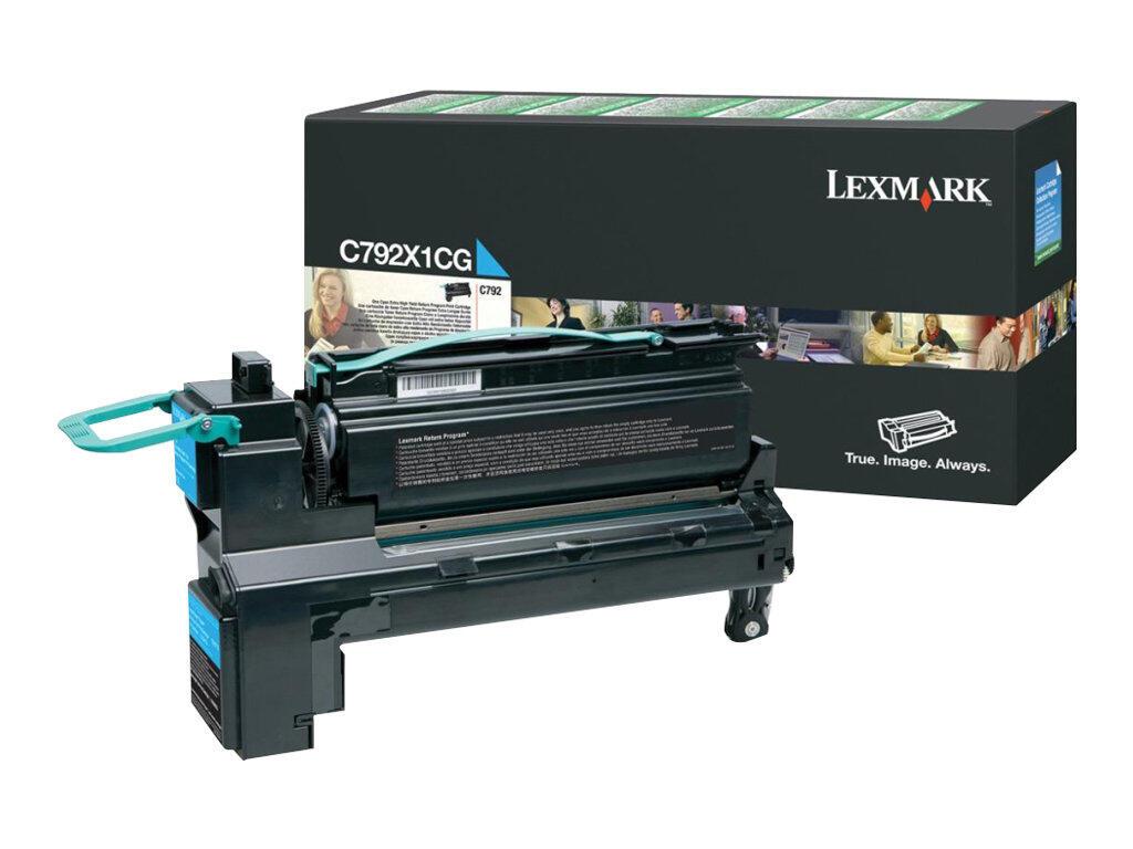 Lexmark Original Toner cyan 20.000 Seiten (C792X1CG) für C792e/de/dte/dhe von Lexmark