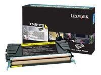 Lexmark Original Toner gelb 10.000 Seiten (X748H1YG) für X748de/dte von Lexmark