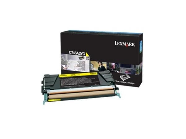 Lexmark Original Toner gelb 7.000 Seiten (C746A3YG) für C746dn/dtn/n, 748de/d... von Lexmark