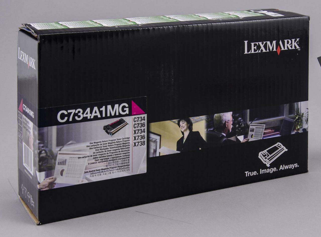 Lexmark Original Toner magenta 6.000 Seiten (C734A1MG) für C734dn/dtn/dw/n, C... von Lexmark