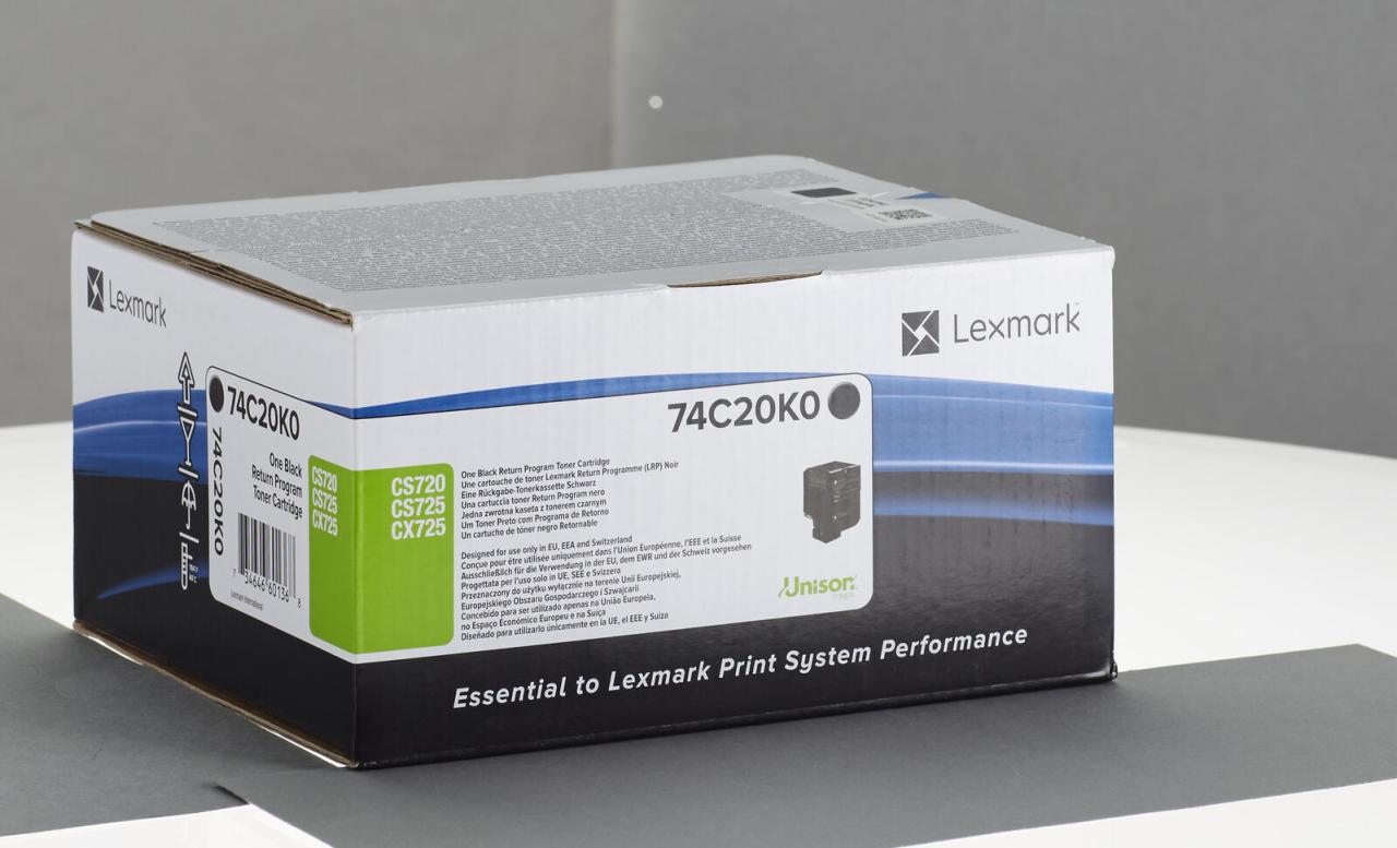 Lexmark Original Toner - schwarz (74C20K0) für CS720de/dte, CS725de/dte, CX72... von Lexmark