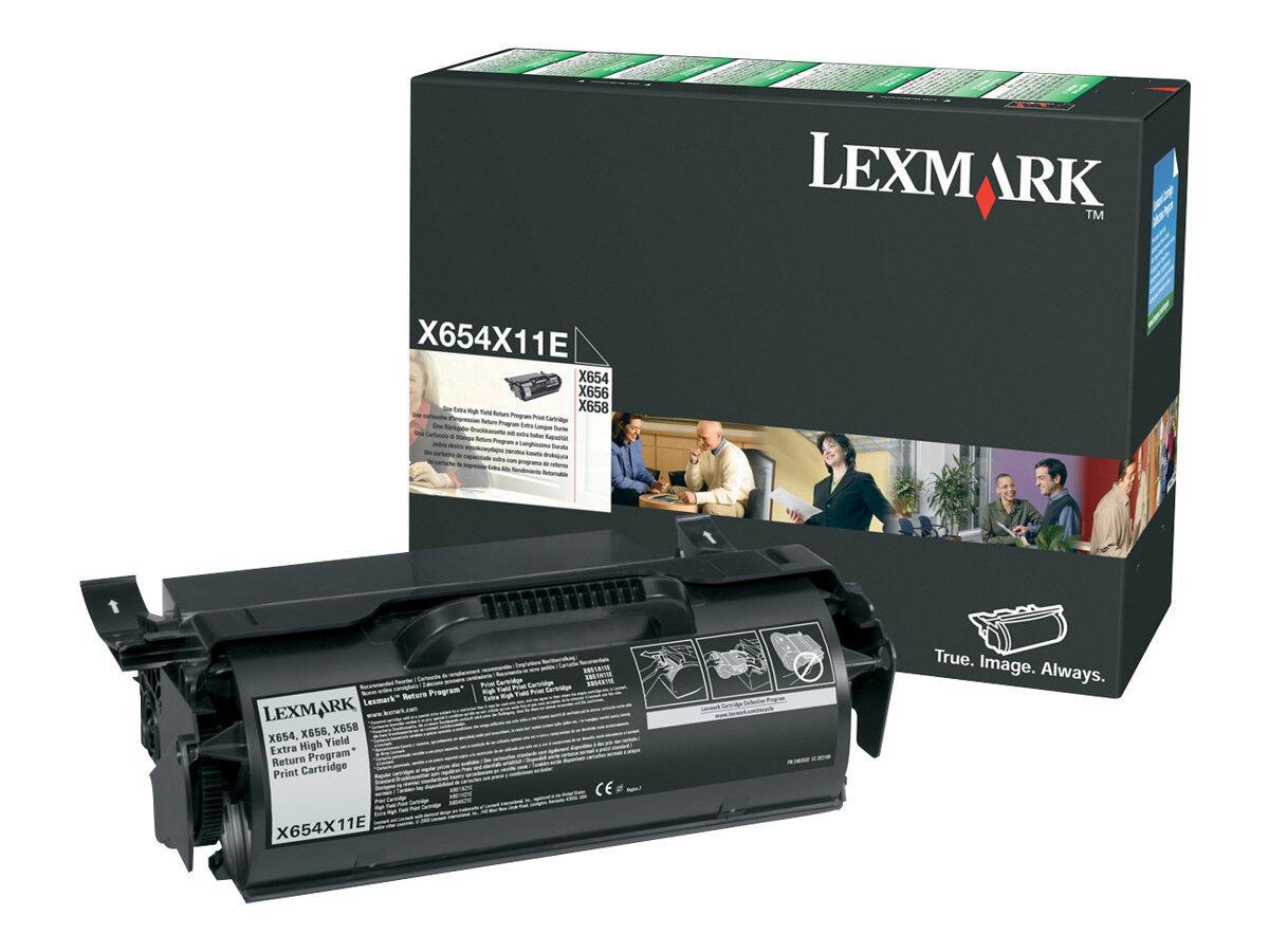 Lexmark Original Toner schwarz 36.000 Seiten (X654X11E) für X654de, X656dte, ... von Lexmark