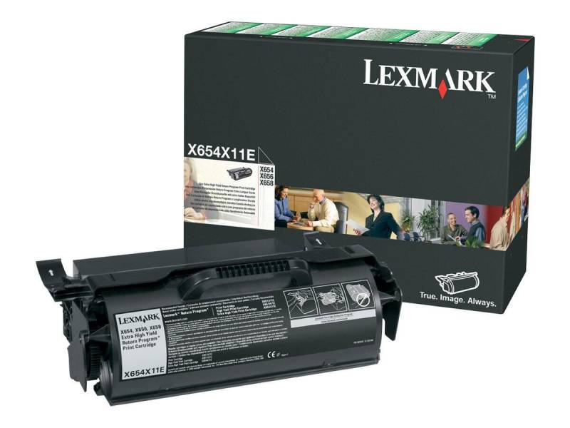 Lexmark Original Toner schwarz 36.000 Seiten (X654X11E) für X654de, X656dte, ... von Lexmark