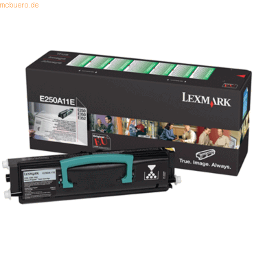 Lexmark Rückgabe-Tonerkartusche Lexmark E250A11E E250 schwarz von Lexmark
