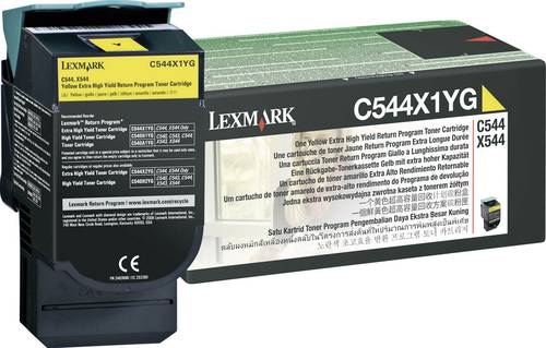 Lexmark Rückgabe Tonerkassette C544 C546 X544 X546 X548 Original Gelb 4000 Seiten C544X1YG von Lexmark