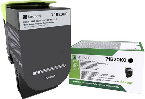 Lexmark Rückgabe Tonerkassette CS317 CS417 CS517 CX317 CX417 CX517 Original Schwarz 3000 Seiten 71B Lexmark Rückgabe Tonerkassette CS317 CS417 CS517 CX317 CX417 CX517 Original Schwarz 3000 Seiten 71B von Lexmark