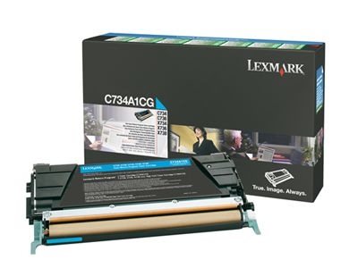 Lexmark Rückgabetonerkassette cyan für C734N von Lexmark