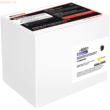 Lexmark Toner 18-6051 wie Lexmark 71B0040/71B20Y0 gelb Lexmark Toner 18-6051 wie Lexmark 71B0040/71B20Y0 gelb von Lexmark