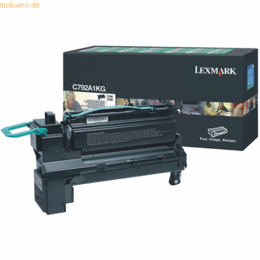 Lexmark Toner Lexmark C792A1KG schwarz von Lexmark