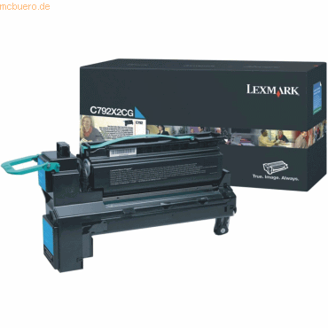 Lexmark Toner Lexmark C792X2CG cyan Lexmark Toner Lexmark C792X2CG cyan von Lexmark