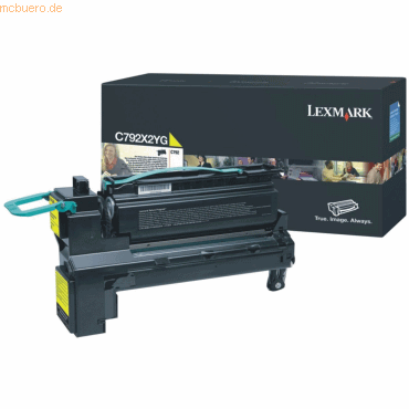 Lexmark Toner Lexmark C792X2YG gelb Lexmark Toner Lexmark C792X2YG gelb von Lexmark