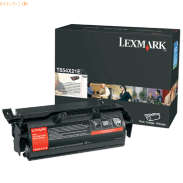 Lexmark Toner Lexmark T654X21E T654 schwarz von Lexmark