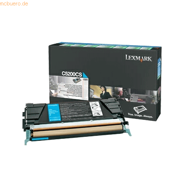 Lexmark Toner Original Lexmark C5200CS cyan von Lexmark