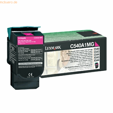 Lexmark Toner Original Lexmark C540A1MG magenta Lexmark Toner Original Lexmark C540A1MG magenta von Lexmark