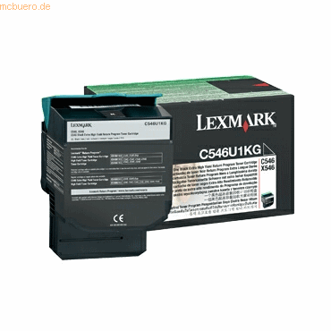 Lexmark Toner Original Lexmark C546U1KG schwarz von Lexmark