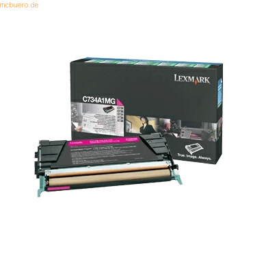 Lexmark Toner Original Lexmark C734A1MG magenta von Lexmark