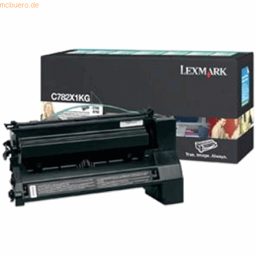 Lexmark Toner Original Lexmark C782X1KG schwarz von Lexmark