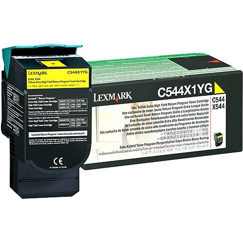 Lexmark Toner Yellow High Cap. C544X2YG, 4000 Pages, Yellow, C544X2YG (C544X2YG, 4000 Pages, Yellow, 1) von Lexmark