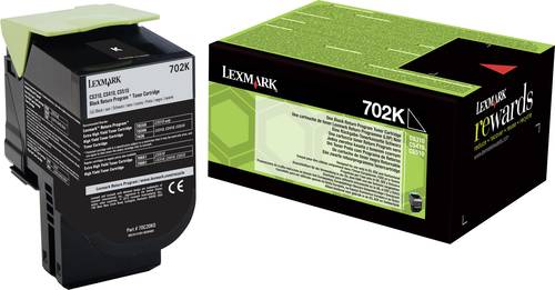 Lexmark Tonerkassette 702K CS310 CS410 CS510 Original Schwarz 1000 Seiten 70C20K0 von Lexmark