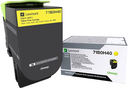 Lexmark Tonerkassette CS417 CX417 Original Gelb 3500 Seiten 71B0H40 Lexmark Tonerkassette CS417 CX417 Original Gelb 3500 Seiten 71B0H40 von Lexmark