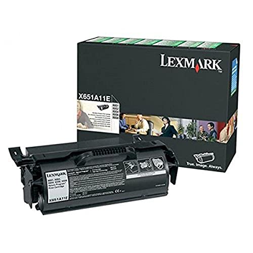 Lexmark X651A11E X651, X652, X654, X656, X658, Tonerkartusche 7.000 Seiten Rückgabe, schwarz von Lexmark