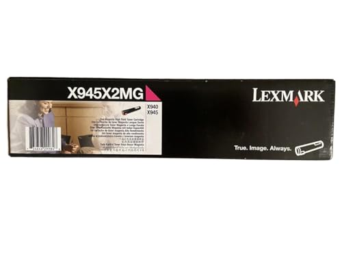 Lexmark X945X2MG Tonerkartusche, 22.000 Seiten, Magenta, für Laserdrucker, 2.2.000 Seiten, Magenta, 1 Stück von Lexmark