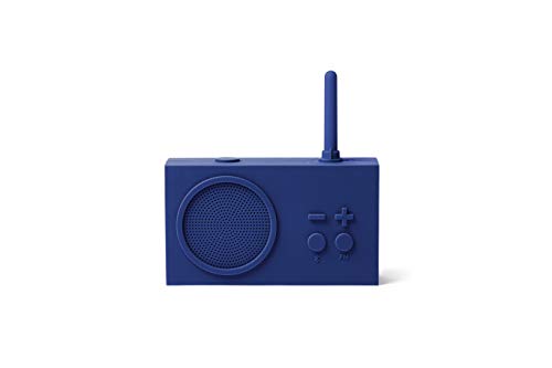 Lexon TYKHO 3 Tragbarer Bluetooth Lautsprecher mit FM Radio, Wasserdicht und Wiederaufladbarer Akku - Dunkelblau Lexon TYKHO 3 Tragbarer Bluetooth Lautsprecher mit FM Radio, Wasserdicht und Wiederaufladbarer Akku - Dunkelblau von Lexon