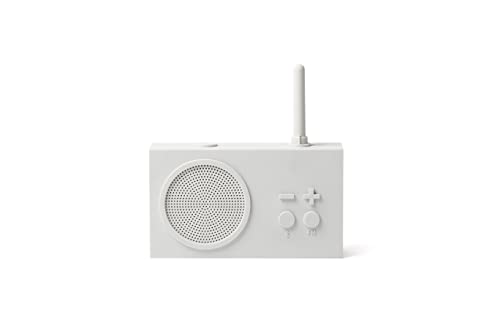 Lexon TYKHO 3 Tragbarer Bluetooth Lautsprecher mit FM Radio, Wasserdicht und Wiederaufladbarer Akku - Mastic von Lexon
