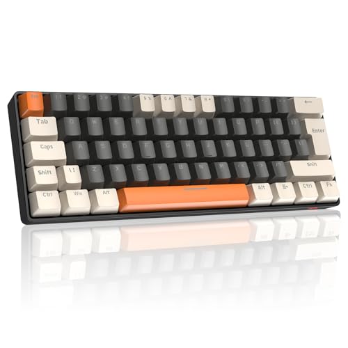 LexonElec T60 UK Layout 60% Mechanische Gaming-Tastatur, Kabelgebunden, Anti-Ghosting, 62 Tasten, Mechanische Schalter mit ABS-Tastenkappen für PC Laptop Shimmer von LexonElec