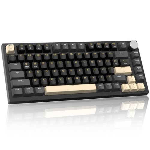 LexonElec x ATTACK SHARK K85 Magnetic Switch Mechanische Tastatur, Rapid-Trigger, Cloud Driver, LIGHTSYNC RGB-Backlit, QWERTY TKL 82 Tasten Wired Gasket 75% Gaming Tastatur mit Knopf für Win/Mac-Schwa von LexonElec