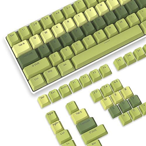 LexonTech PBT-Tastenkappen,112 Tasten PBT-Double-Shot-Tastenkappen-Set,OEM-Profil,ANSI US-Layout für Mechanische Tastatur,mit Tastenzieher von LexonTech